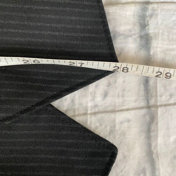 Caliborne XXL button front stripe vest w/adjustable back strap black - Picture 8 of 8